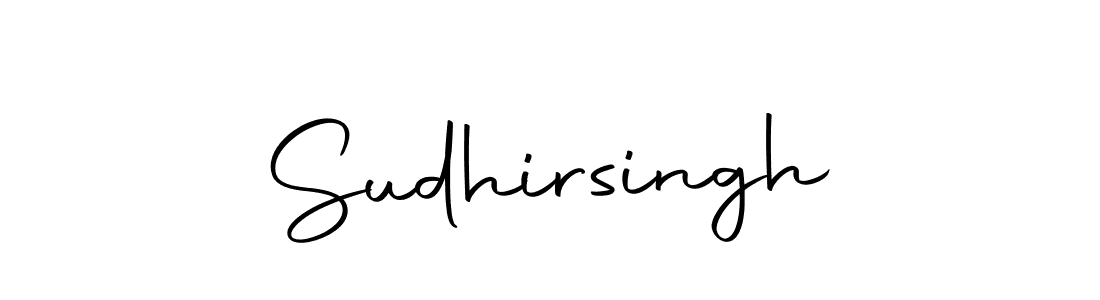 Use a signature maker to create a handwritten signature online. With this signature software, you can design (Autography-DOLnW) your own signature for name Sudhirsingh. Sudhirsingh signature style 10 images and pictures png