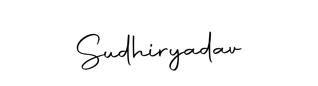 Create a beautiful signature design for name Sudhiryadav. With this signature (Autography-DOLnW) fonts, you can make a handwritten signature for free. Sudhiryadav signature style 10 images and pictures png