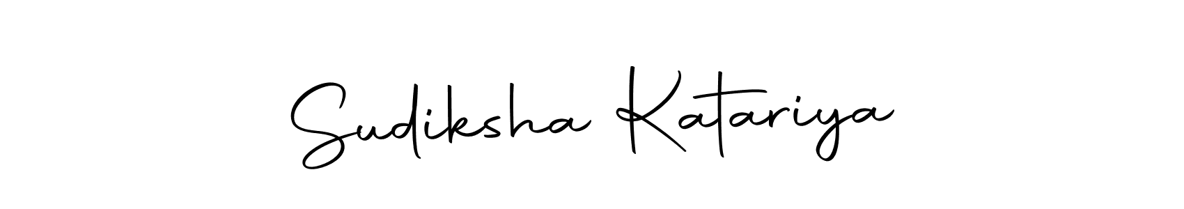 Use a signature maker to create a handwritten signature online. With this signature software, you can design (Autography-DOLnW) your own signature for name Sudiksha Katariya. Sudiksha Katariya signature style 10 images and pictures png