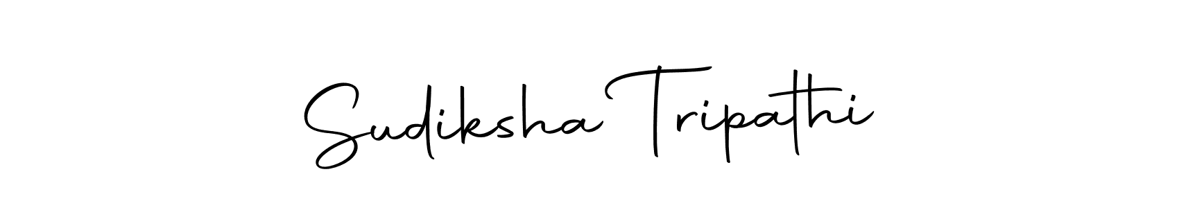 How to make Sudiksha Tripathi name signature. Use Autography-DOLnW style for creating short signs online. This is the latest handwritten sign. Sudiksha Tripathi signature style 10 images and pictures png