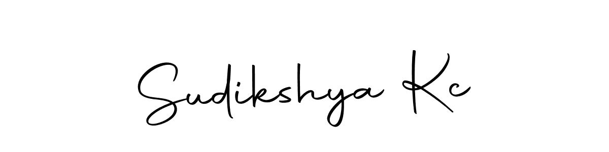 Create a beautiful signature design for name Sudikshya Kc. With this signature (Autography-DOLnW) fonts, you can make a handwritten signature for free. Sudikshya Kc signature style 10 images and pictures png