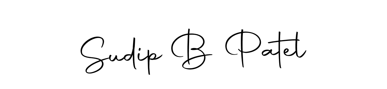 How to make Sudip B Patel signature? Autography-DOLnW is a professional autograph style. Create handwritten signature for Sudip B Patel name. Sudip B Patel signature style 10 images and pictures png