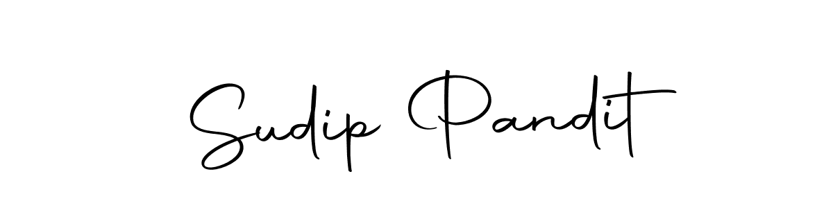 Create a beautiful signature design for name Sudip Pandit. With this signature (Autography-DOLnW) fonts, you can make a handwritten signature for free. Sudip Pandit signature style 10 images and pictures png