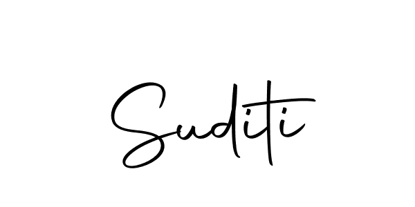 Use a signature maker to create a handwritten signature online. With this signature software, you can design (Autography-DOLnW) your own signature for name Suditi. Suditi signature style 10 images and pictures png