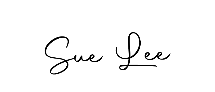 You should practise on your own different ways (Autography-DOLnW) to write your name (Sue Lee) in signature. don't let someone else do it for you. Sue Lee signature style 10 images and pictures png