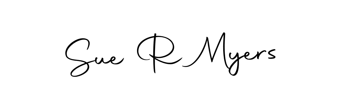 Design your own signature with our free online signature maker. With this signature software, you can create a handwritten (Autography-DOLnW) signature for name Sue R Myers. Sue R Myers signature style 10 images and pictures png