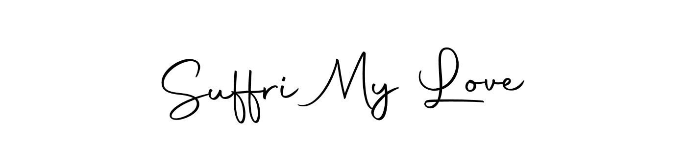 Suffri My Love stylish signature style. Best Handwritten Sign (Autography-DOLnW) for my name. Handwritten Signature Collection Ideas for my name Suffri My Love. Suffri My Love signature style 10 images and pictures png