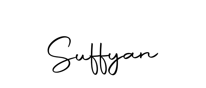 Design your own signature with our free online signature maker. With this signature software, you can create a handwritten (Autography-DOLnW) signature for name Suffyan. Suffyan signature style 10 images and pictures png