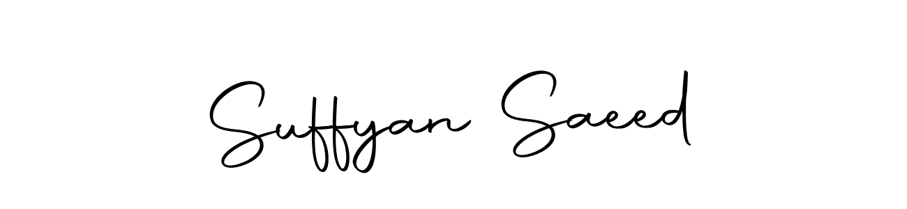 Make a beautiful signature design for name Suffyan Saeed. Use this online signature maker to create a handwritten signature for free. Suffyan Saeed signature style 10 images and pictures png