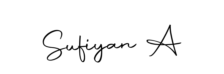 Create a beautiful signature design for name Sufiyan A. With this signature (Autography-DOLnW) fonts, you can make a handwritten signature for free. Sufiyan A signature style 10 images and pictures png