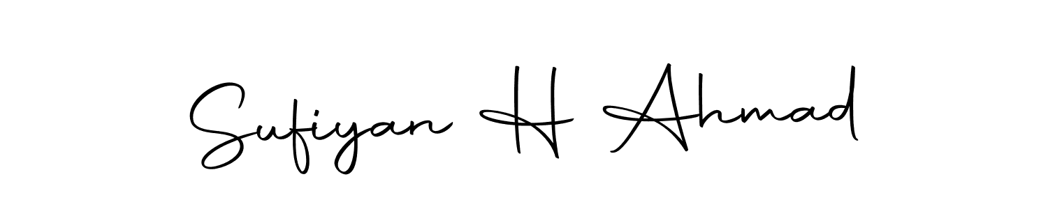 Sufiyan H Ahmad stylish signature style. Best Handwritten Sign (Autography-DOLnW) for my name. Handwritten Signature Collection Ideas for my name Sufiyan H Ahmad. Sufiyan H Ahmad signature style 10 images and pictures png