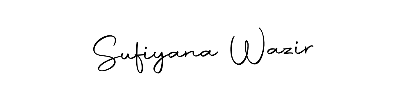 Make a beautiful signature design for name Sufiyana Wazir. Use this online signature maker to create a handwritten signature for free. Sufiyana Wazir signature style 10 images and pictures png
