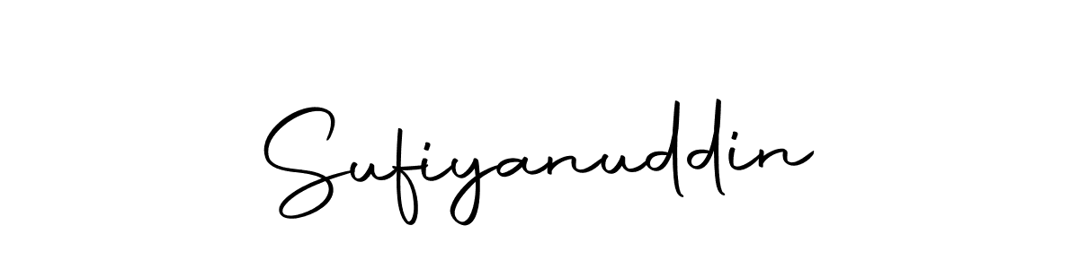 Use a signature maker to create a handwritten signature online. With this signature software, you can design (Autography-DOLnW) your own signature for name Sufiyanuddin. Sufiyanuddin signature style 10 images and pictures png