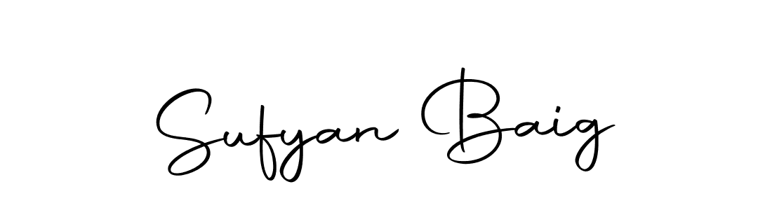 Design your own signature with our free online signature maker. With this signature software, you can create a handwritten (Autography-DOLnW) signature for name Sufyan Baig. Sufyan Baig signature style 10 images and pictures png