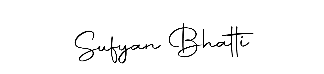 How to make Sufyan Bhatti name signature. Use Autography-DOLnW style for creating short signs online. This is the latest handwritten sign. Sufyan Bhatti signature style 10 images and pictures png