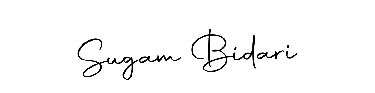 Make a beautiful signature design for name Sugam Bidari. With this signature (Autography-DOLnW) style, you can create a handwritten signature for free. Sugam Bidari signature style 10 images and pictures png