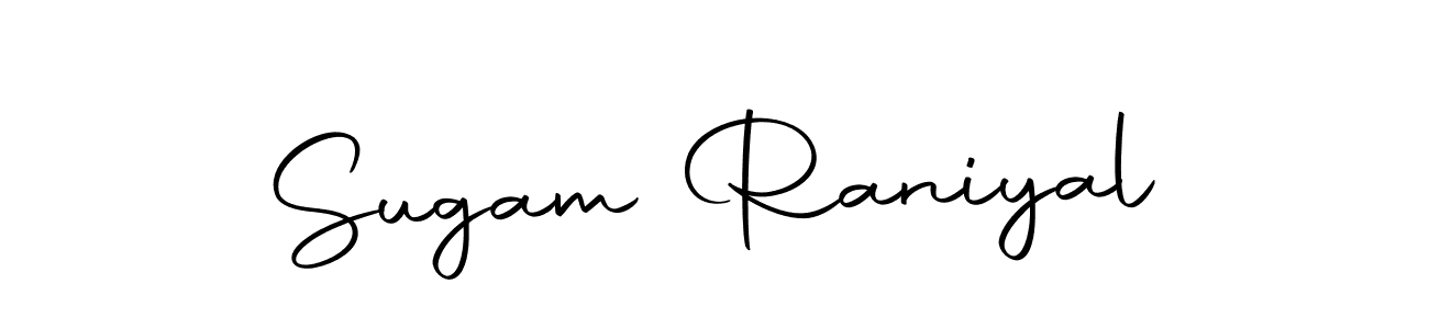 Create a beautiful signature design for name Sugam Raniyal. With this signature (Autography-DOLnW) fonts, you can make a handwritten signature for free. Sugam Raniyal signature style 10 images and pictures png