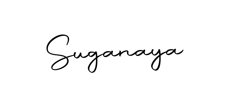 Use a signature maker to create a handwritten signature online. With this signature software, you can design (Autography-DOLnW) your own signature for name Suganaya. Suganaya signature style 10 images and pictures png