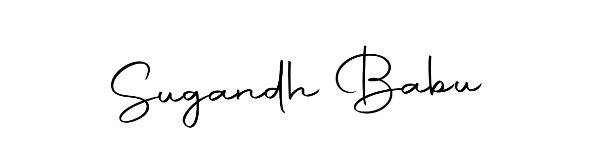 The best way (Autography-DOLnW) to make a short signature is to pick only two or three words in your name. The name Sugandh Babu include a total of six letters. For converting this name. Sugandh Babu signature style 10 images and pictures png