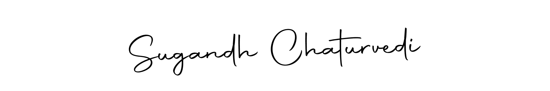 The best way (Autography-DOLnW) to make a short signature is to pick only two or three words in your name. The name Sugandh Chaturvedi include a total of six letters. For converting this name. Sugandh Chaturvedi signature style 10 images and pictures png