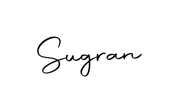 Make a beautiful signature design for name Sugran. With this signature (Autography-DOLnW) style, you can create a handwritten signature for free. Sugran signature style 10 images and pictures png