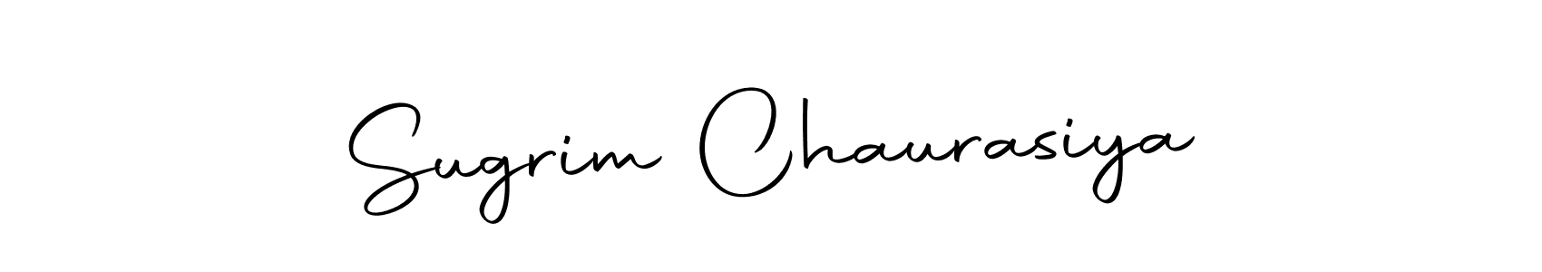 Create a beautiful signature design for name Sugrim Chaurasiya. With this signature (Autography-DOLnW) fonts, you can make a handwritten signature for free. Sugrim Chaurasiya signature style 10 images and pictures png
