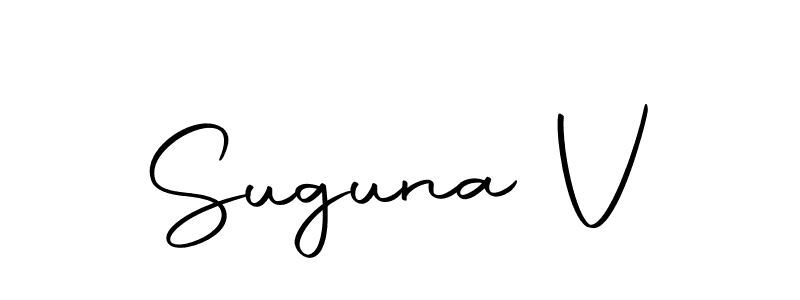 The best way (Autography-DOLnW) to make a short signature is to pick only two or three words in your name. The name Suguna V include a total of six letters. For converting this name. Suguna V signature style 10 images and pictures png