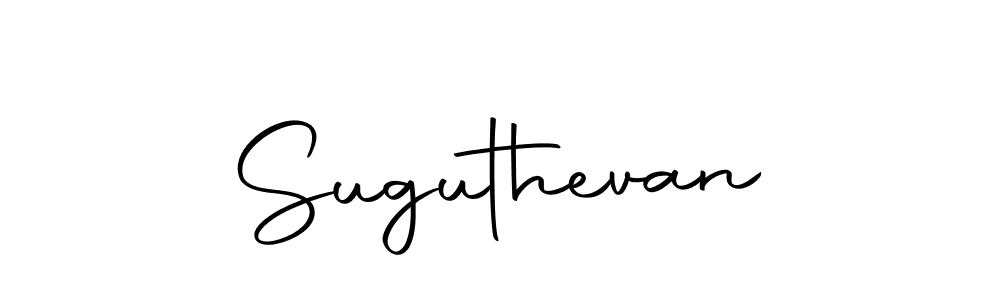 Design your own signature with our free online signature maker. With this signature software, you can create a handwritten (Autography-DOLnW) signature for name Suguthevan. Suguthevan signature style 10 images and pictures png