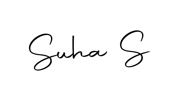 Suha S stylish signature style. Best Handwritten Sign (Autography-DOLnW) for my name. Handwritten Signature Collection Ideas for my name Suha S. Suha S signature style 10 images and pictures png
