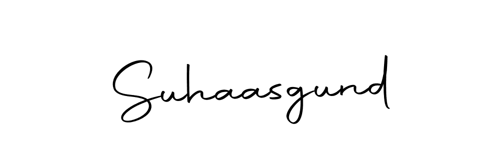 Use a signature maker to create a handwritten signature online. With this signature software, you can design (Autography-DOLnW) your own signature for name Suhaasgund. Suhaasgund signature style 10 images and pictures png