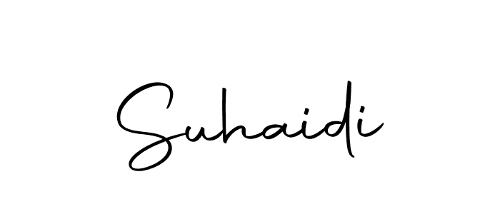 Use a signature maker to create a handwritten signature online. With this signature software, you can design (Autography-DOLnW) your own signature for name Suhaidi. Suhaidi signature style 10 images and pictures png