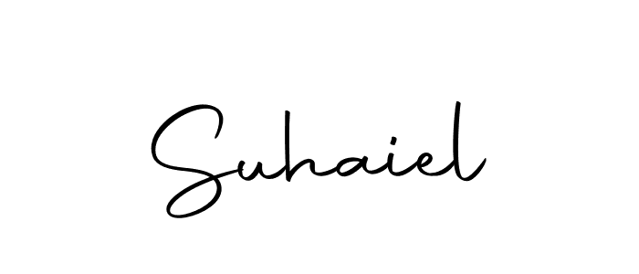 Use a signature maker to create a handwritten signature online. With this signature software, you can design (Autography-DOLnW) your own signature for name Suhaiel. Suhaiel signature style 10 images and pictures png
