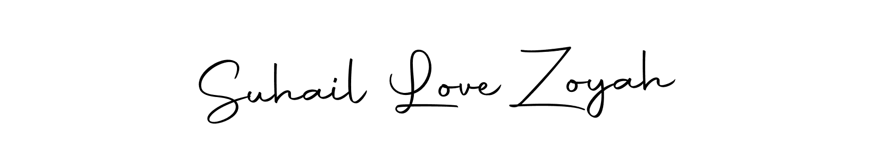 You can use this online signature creator to create a handwritten signature for the name Suhail Love Zoyah. This is the best online autograph maker. Suhail Love Zoyah signature style 10 images and pictures png