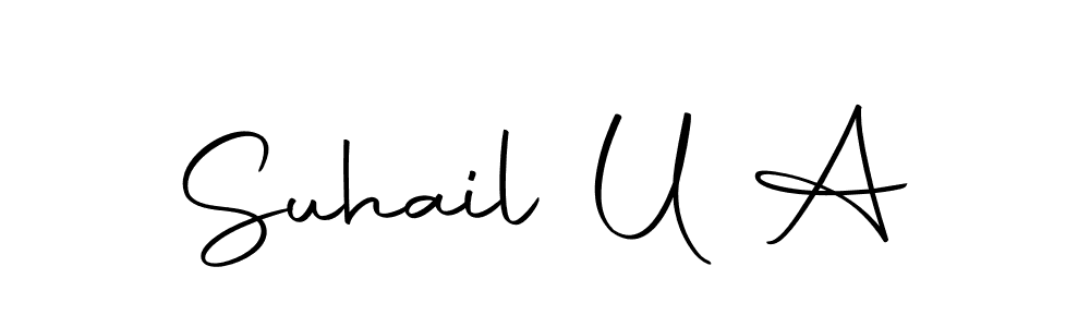 The best way (Autography-DOLnW) to make a short signature is to pick only two or three words in your name. The name Suhail U A include a total of six letters. For converting this name. Suhail U A signature style 10 images and pictures png