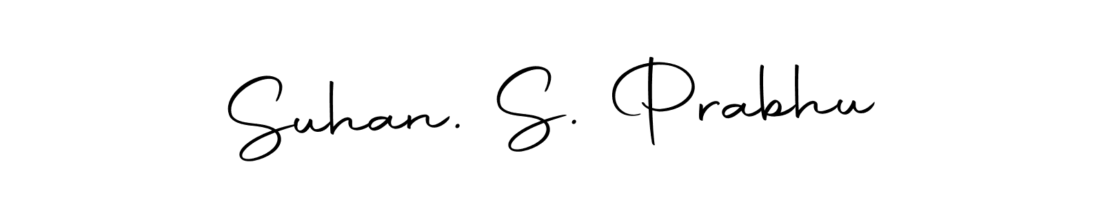 Design your own signature with our free online signature maker. With this signature software, you can create a handwritten (Autography-DOLnW) signature for name Suhan. S. Prabhu. Suhan. S. Prabhu signature style 10 images and pictures png