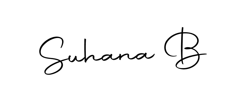 Autography-DOLnW is a professional signature style that is perfect for those who want to add a touch of class to their signature. It is also a great choice for those who want to make their signature more unique. Get Suhana B name to fancy signature for free. Suhana B signature style 10 images and pictures png