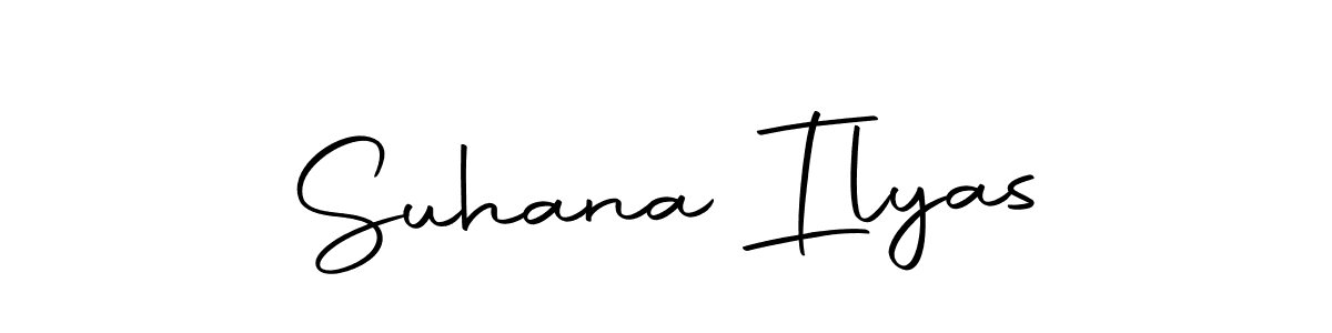 You should practise on your own different ways (Autography-DOLnW) to write your name (Suhana Ilyas) in signature. don't let someone else do it for you. Suhana Ilyas signature style 10 images and pictures png