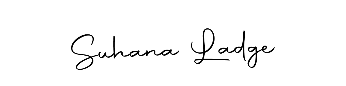 Make a beautiful signature design for name Suhana Ladge. With this signature (Autography-DOLnW) style, you can create a handwritten signature for free. Suhana Ladge signature style 10 images and pictures png