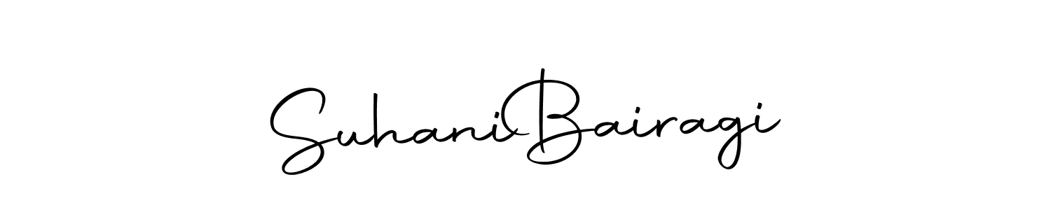 The best way (Autography-DOLnW) to make a short signature is to pick only two or three words in your name. The name Suhani  Bairagi include a total of six letters. For converting this name. Suhani  Bairagi signature style 10 images and pictures png