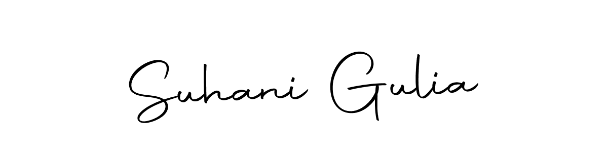 Make a beautiful signature design for name Suhani Gulia. With this signature (Autography-DOLnW) style, you can create a handwritten signature for free. Suhani Gulia signature style 10 images and pictures png