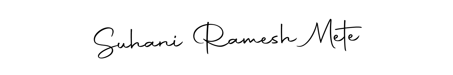 It looks lik you need a new signature style for name Suhani Ramesh Mete. Design unique handwritten (Autography-DOLnW) signature with our free signature maker in just a few clicks. Suhani Ramesh Mete signature style 10 images and pictures png