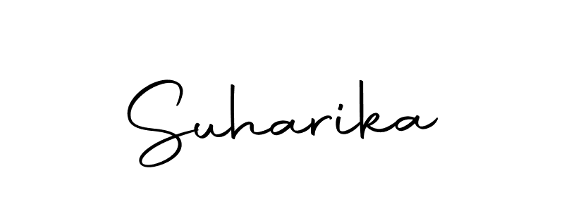 You should practise on your own different ways (Autography-DOLnW) to write your name (Suharika) in signature. don't let someone else do it for you. Suharika signature style 10 images and pictures png