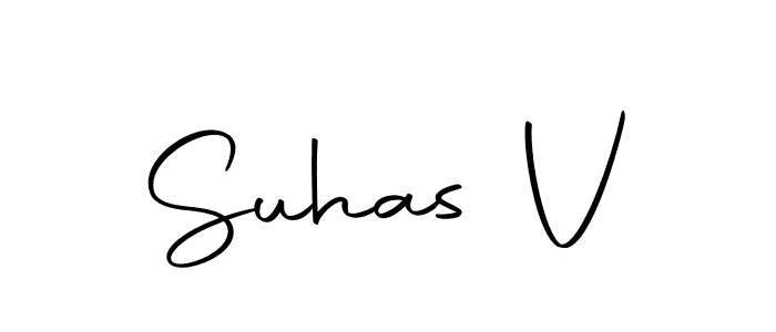 How to make Suhas V name signature. Use Autography-DOLnW style for creating short signs online. This is the latest handwritten sign. Suhas V signature style 10 images and pictures png