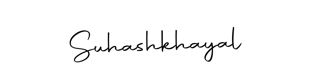 Use a signature maker to create a handwritten signature online. With this signature software, you can design (Autography-DOLnW) your own signature for name Suhashkhayal. Suhashkhayal signature style 10 images and pictures png