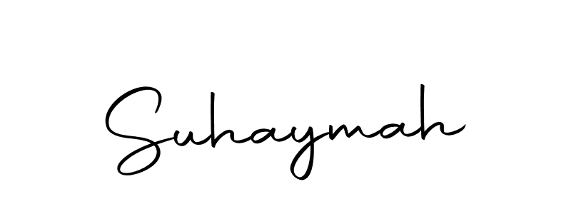 Make a beautiful signature design for name Suhaymah. With this signature (Autography-DOLnW) style, you can create a handwritten signature for free. Suhaymah signature style 10 images and pictures png