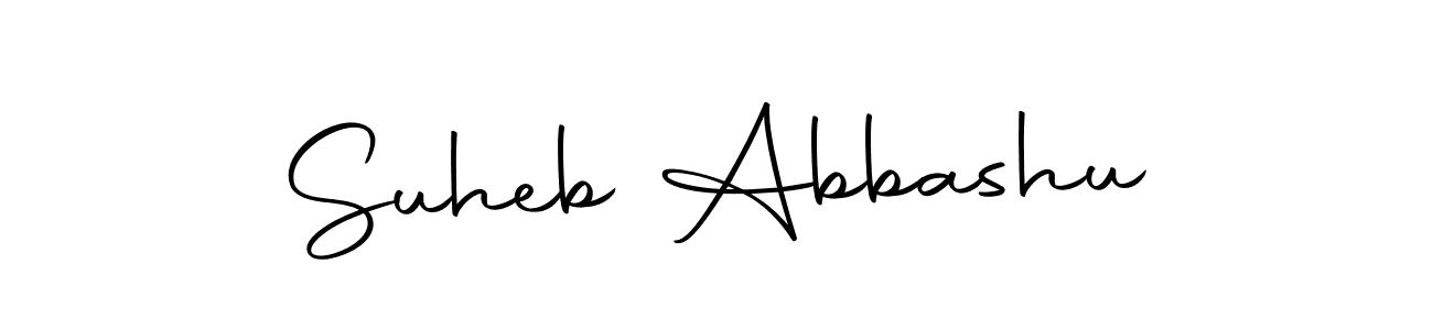 Design your own signature with our free online signature maker. With this signature software, you can create a handwritten (Autography-DOLnW) signature for name Suheb Abbashu. Suheb Abbashu signature style 10 images and pictures png