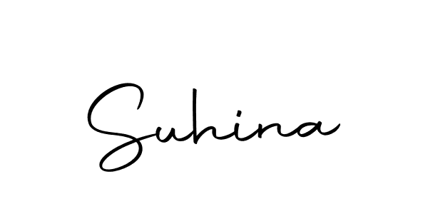 Design your own signature with our free online signature maker. With this signature software, you can create a handwritten (Autography-DOLnW) signature for name Suhina. Suhina signature style 10 images and pictures png