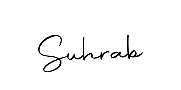 Create a beautiful signature design for name Suhrab. With this signature (Autography-DOLnW) fonts, you can make a handwritten signature for free. Suhrab signature style 10 images and pictures png