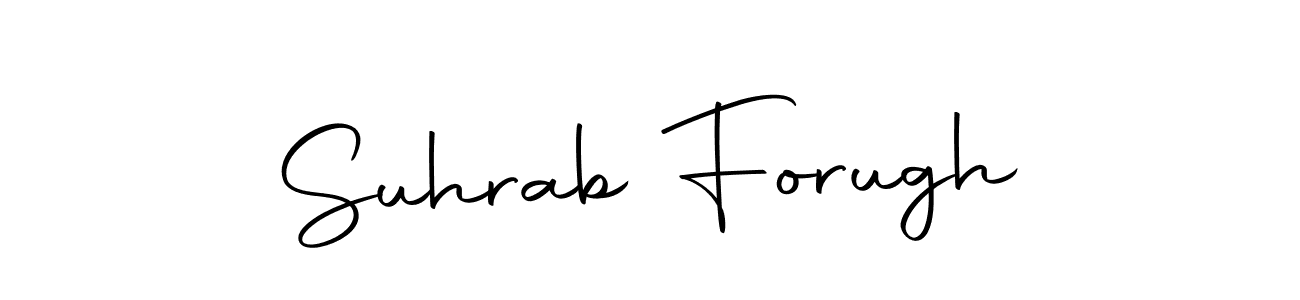 Similarly Autography-DOLnW is the best handwritten signature design. Signature creator online .You can use it as an online autograph creator for name Suhrab Forugh. Suhrab Forugh signature style 10 images and pictures png