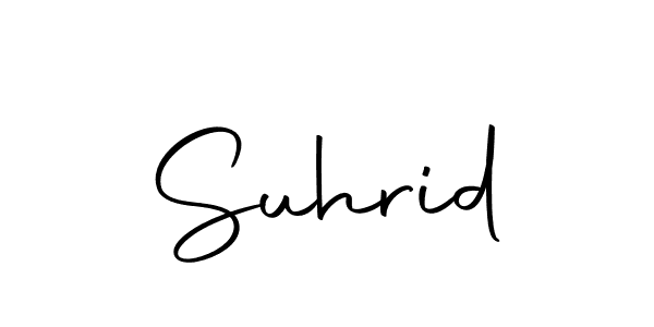 How to make Suhrid name signature. Use Autography-DOLnW style for creating short signs online. This is the latest handwritten sign. Suhrid signature style 10 images and pictures png